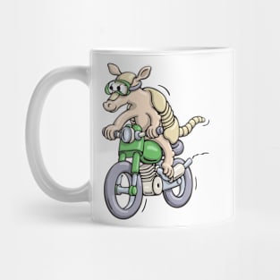 Motorcycle Armadillo Mug